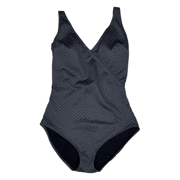 Gottex L144418 Textured Sea Shells Textured Surplice One Piece Size 16 - Picture 1 of 4